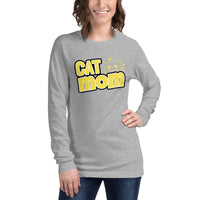 "Cat Mom" Unisex Long Sleeve Tee