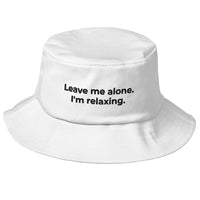 "Leave me alone" Old School Bucket Hat