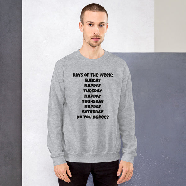 "Days of the week" Unisex Sweatshirt