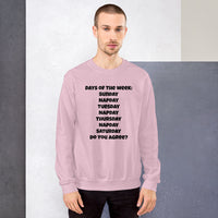 "Days of the week" Unisex Sweatshirt