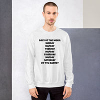 "Days of the week" Unisex Sweatshirt