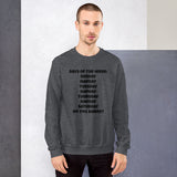 "Days of the week" Unisex Sweatshirt