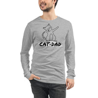 "Cat Dad" Unisex Long Sleeve Tee