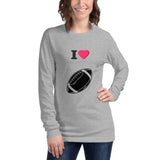 "I Love Football" Unisex Long Sleeve Tee