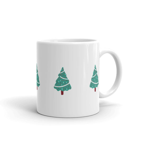 White glossy mug - Christmas Tree