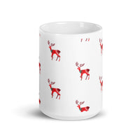 White glossy mug - Reindeer