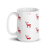 White glossy mug - Reindeer