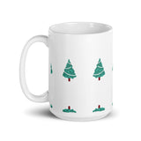 White glossy mug - Christmas Tree