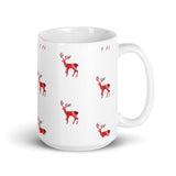 White glossy mug - Reindeer